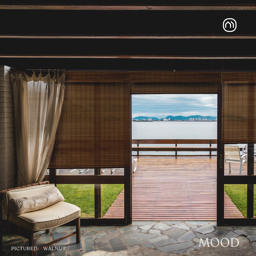 Cordless Bamboo Shade: Rustic Collection