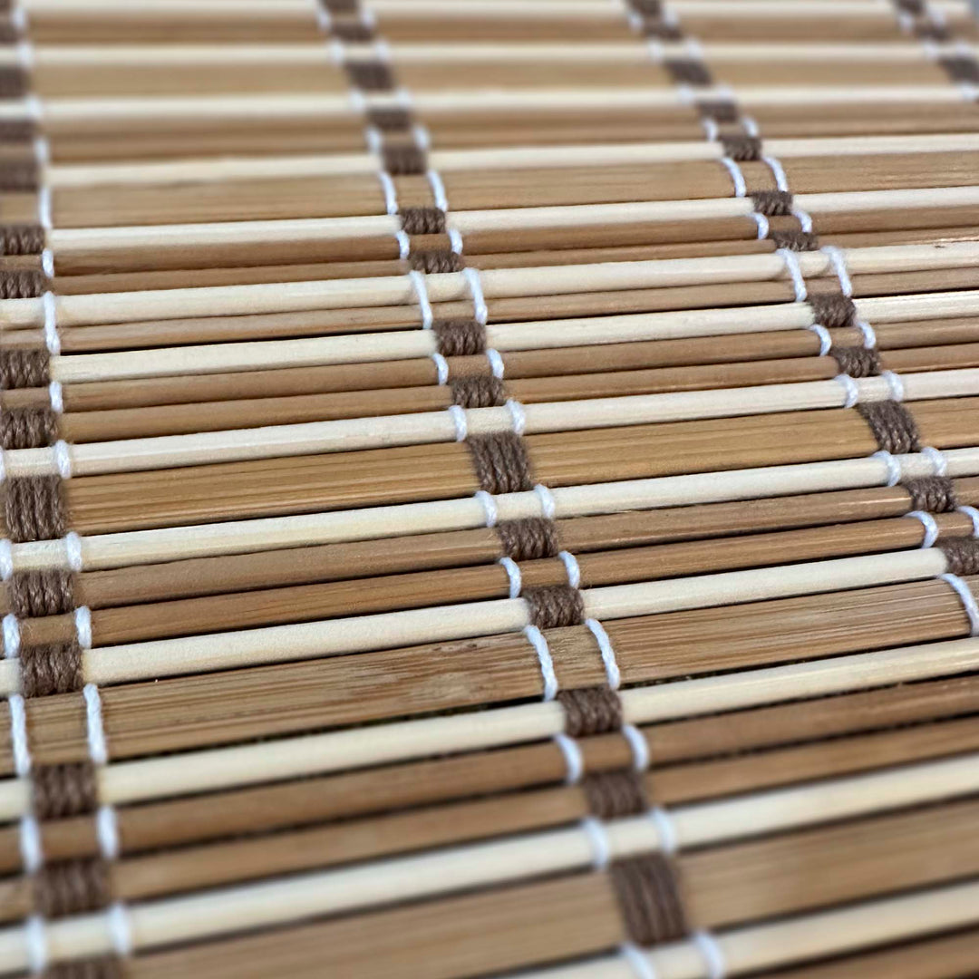 Fully Custom Bamboo Shade w/ Liner: Bespoke Aloha Collection