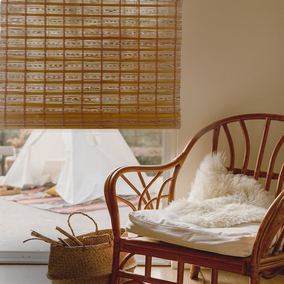 Cordless Bamboo Shade: Twirl Collection