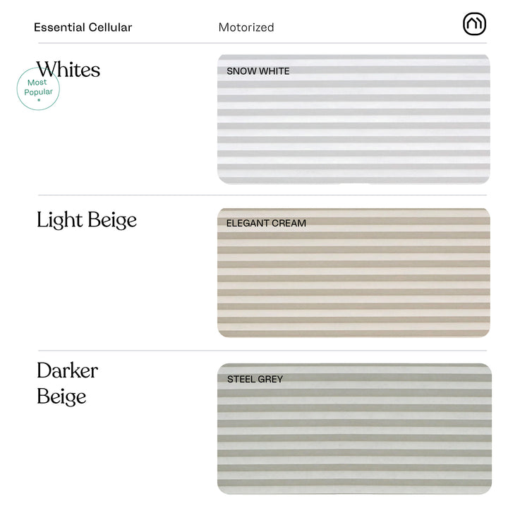 Essential Cellular Shades: Motorized | Light Filtering