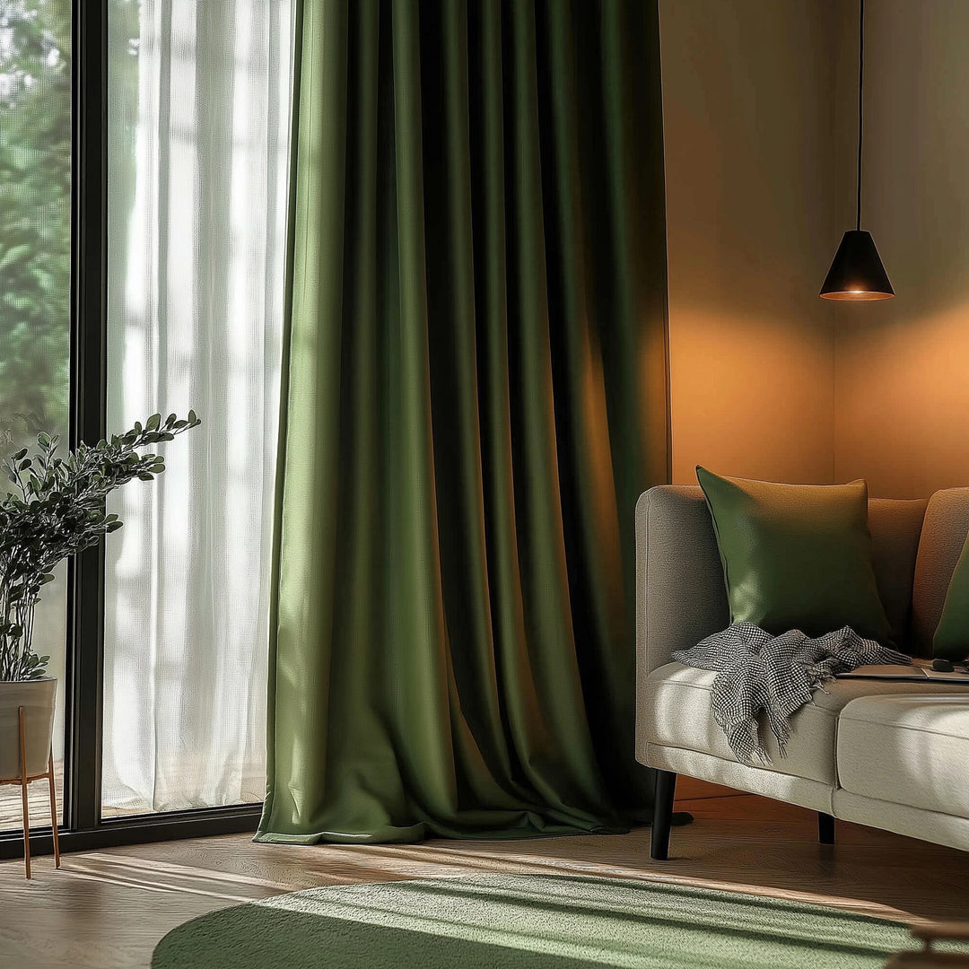 Curtains with Casual Headers: Heather Collection