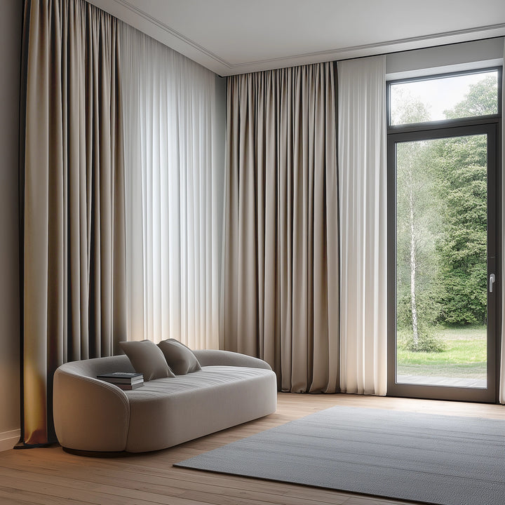 Curtains with Casual Headers: Heather Collection