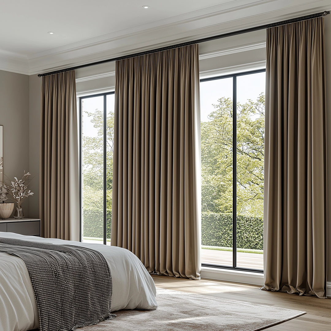 Curtains with Pleated Headers: Heather Collection