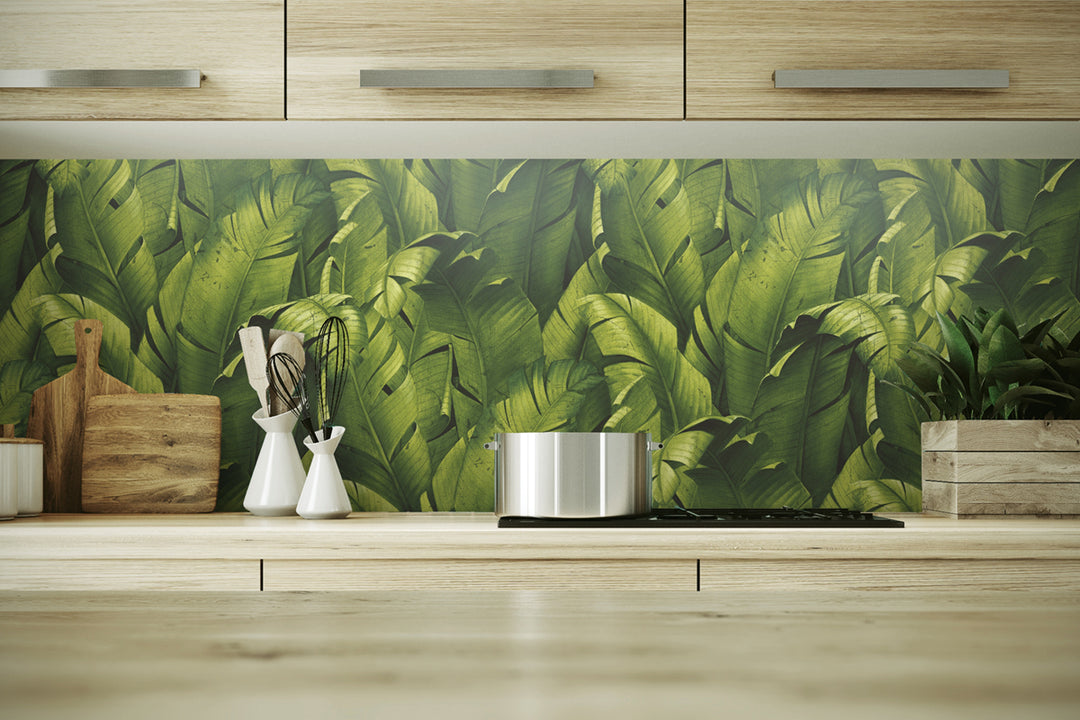 Peel & Stick Wallpapers: Tropical Banana Leaves