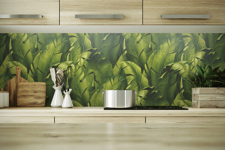 Peel & Stick Wallpapers: Tropical Banana Leaves