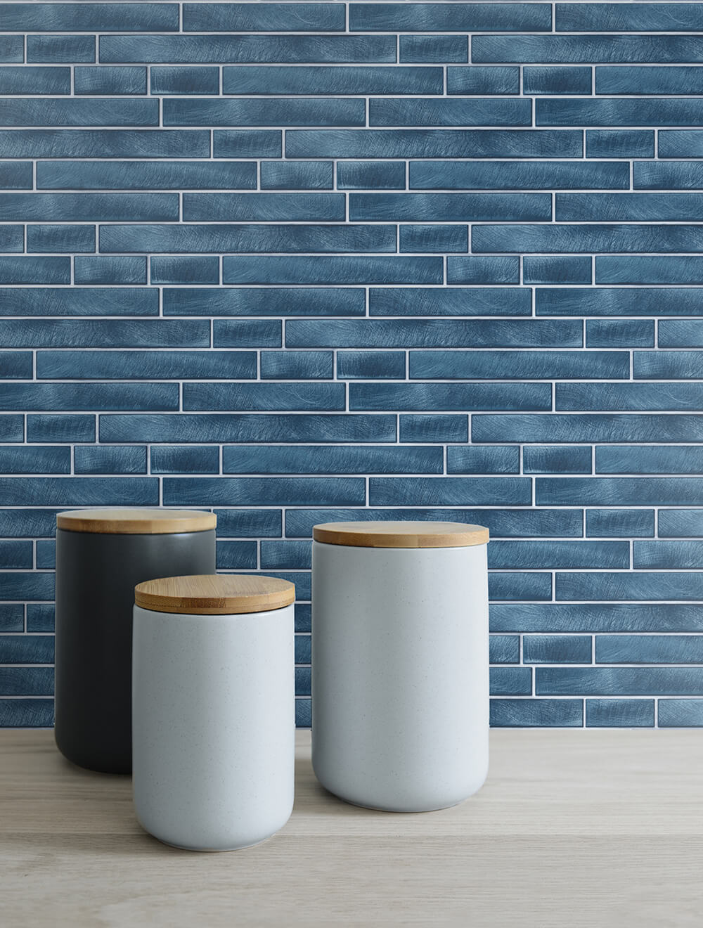Peel & Stick Wallpapers: Brushed Metal Tile