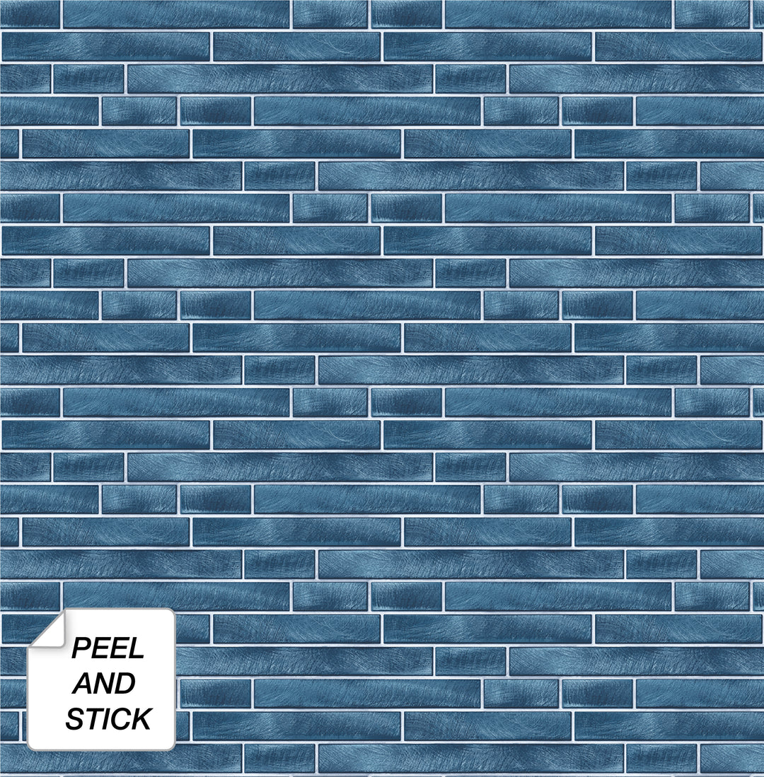 Peel & Stick Wallpapers: Brushed Metal Tile