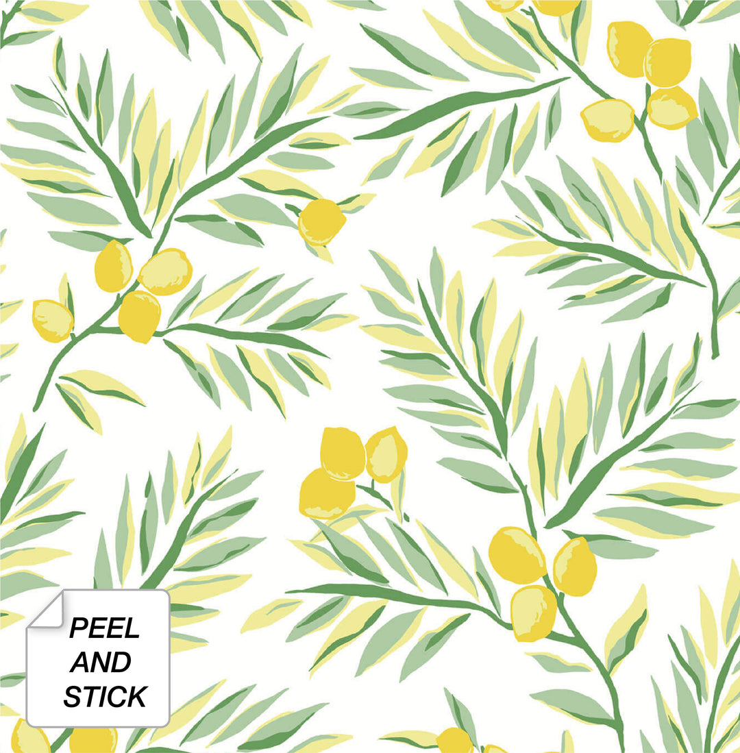 Peel & Stick Wallpapers: Lemon Branch