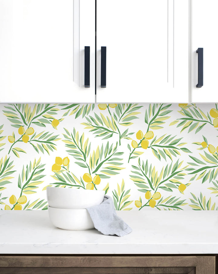 Peel & Stick Wallpapers: Lemon Branch
