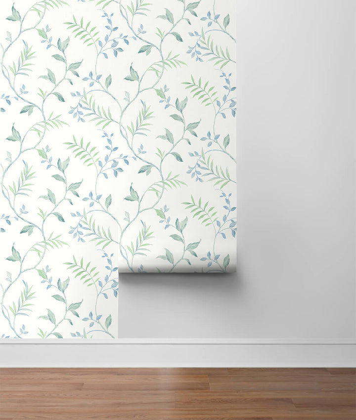 Peel & Stick Wallpapers: Watercolor Leaf Trail