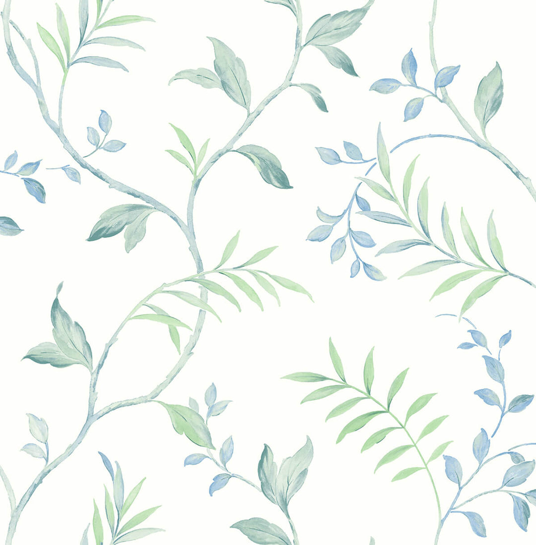 Peel & Stick Wallpapers: Watercolor Leaf Trail