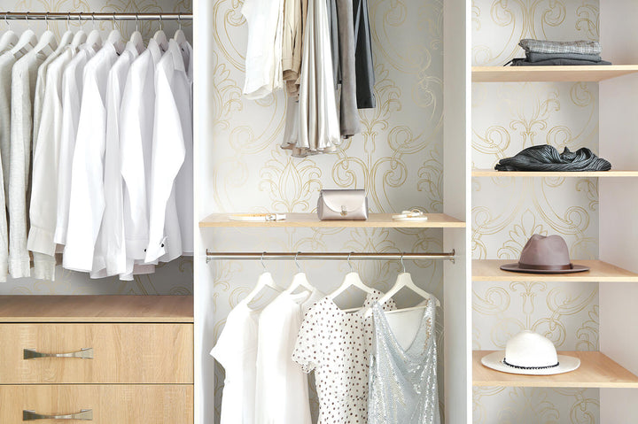 Peel & Stick Wallpapers: Sketched Damask