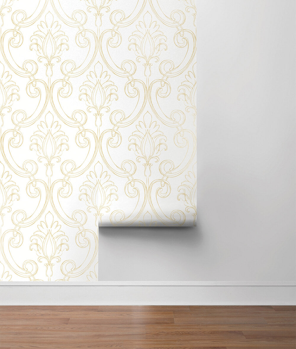 Peel & Stick Wallpapers: Sketched Damask