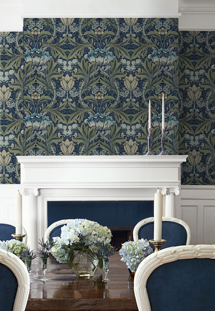 Peel & Stick Wallpapers: Acanthus Floral