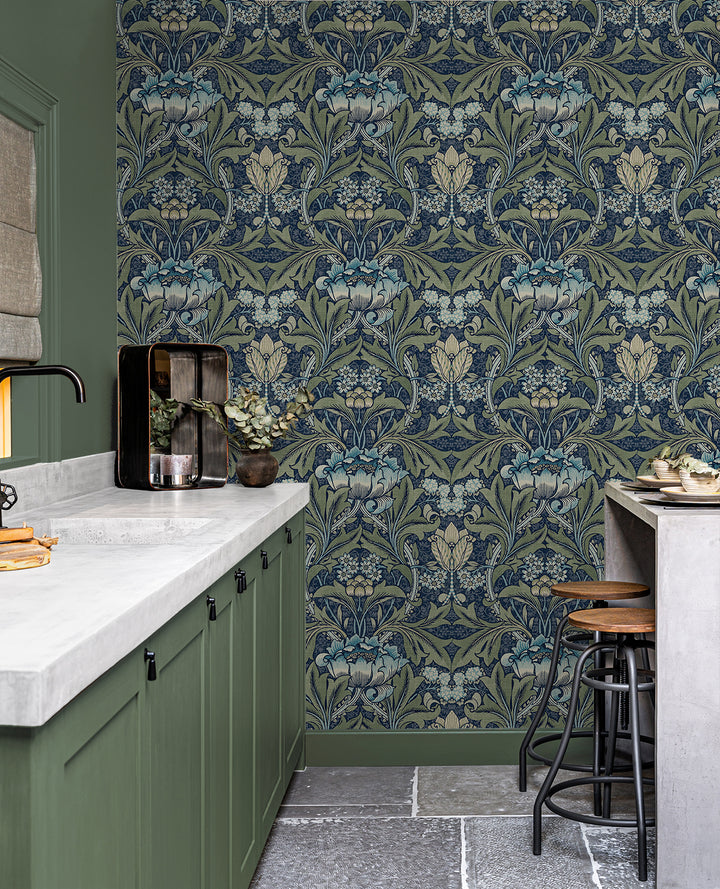 Peel & Stick Wallpapers: Acanthus Floral