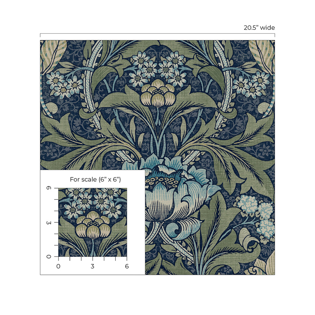 Peel & Stick Wallpapers: Acanthus Floral