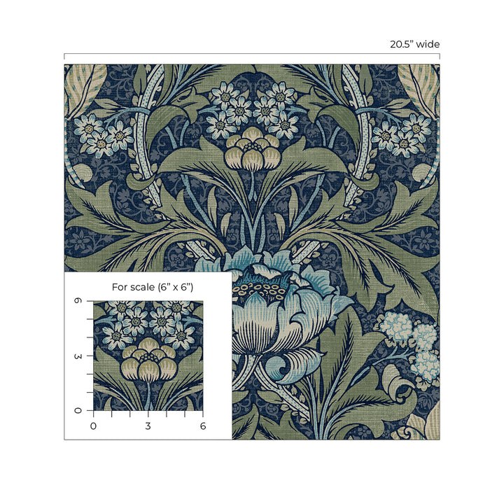 Peel & Stick Wallpapers: Acanthus Floral
