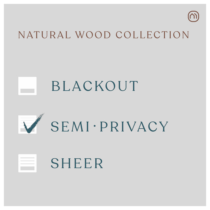 Cordless Bamboo Shade: Natural Wood Collection