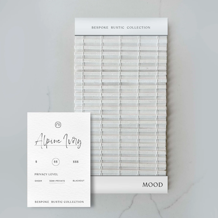 Fully Custom Bamboo Shade w/ Liner: Bespoke Rustic I Collection