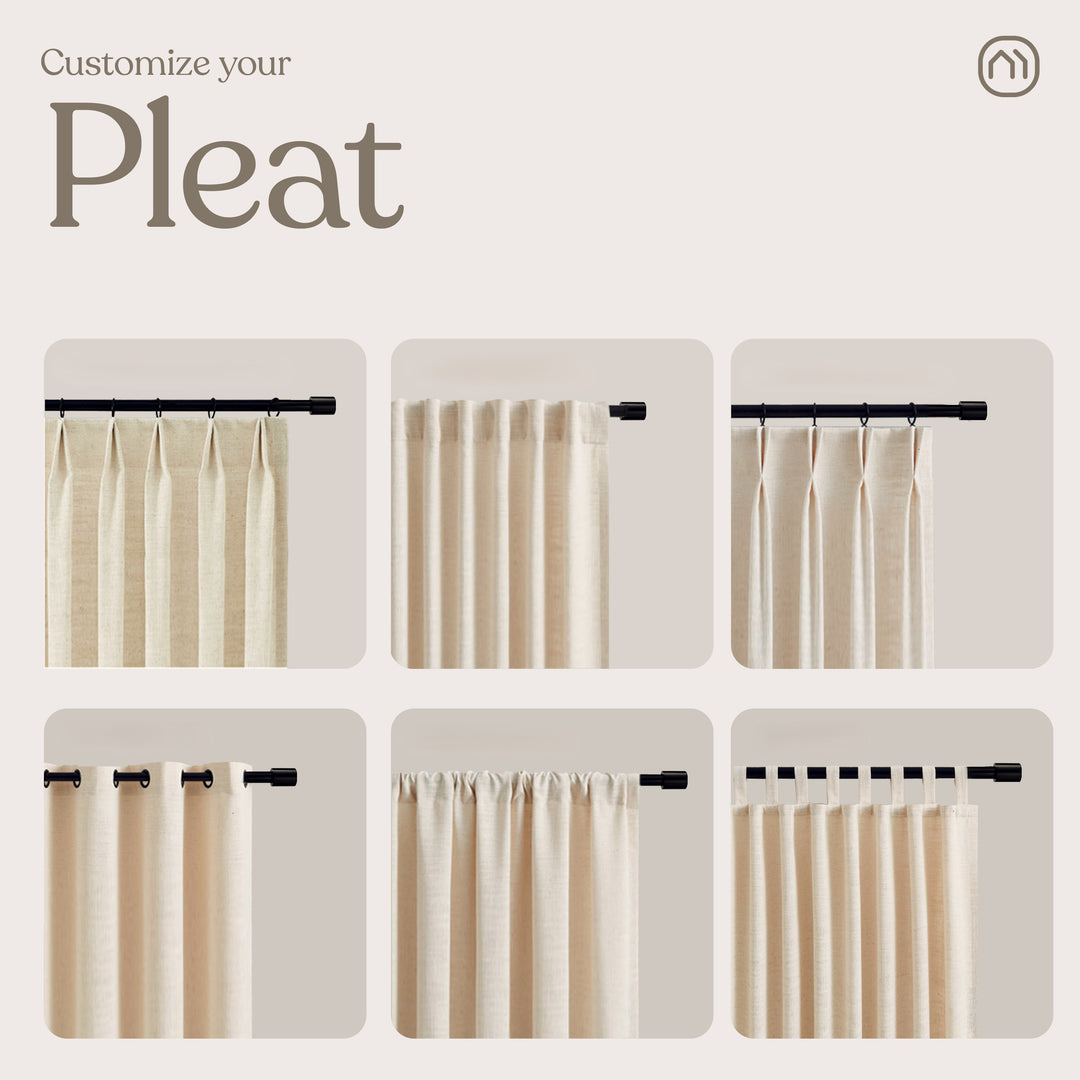 Curtains with Pleated Headers: Sheer Collection