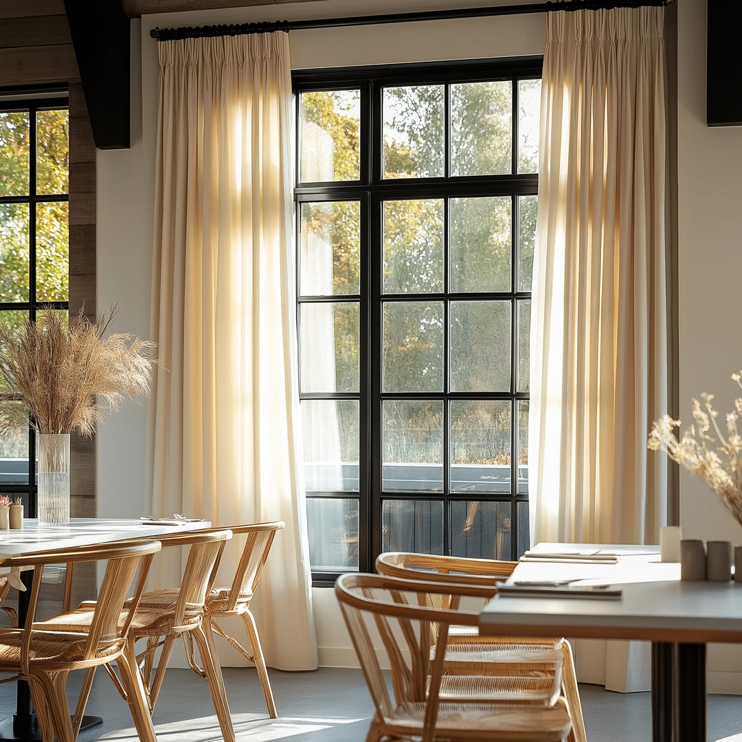 Curtains with Pleated Headers: Sheer Collection