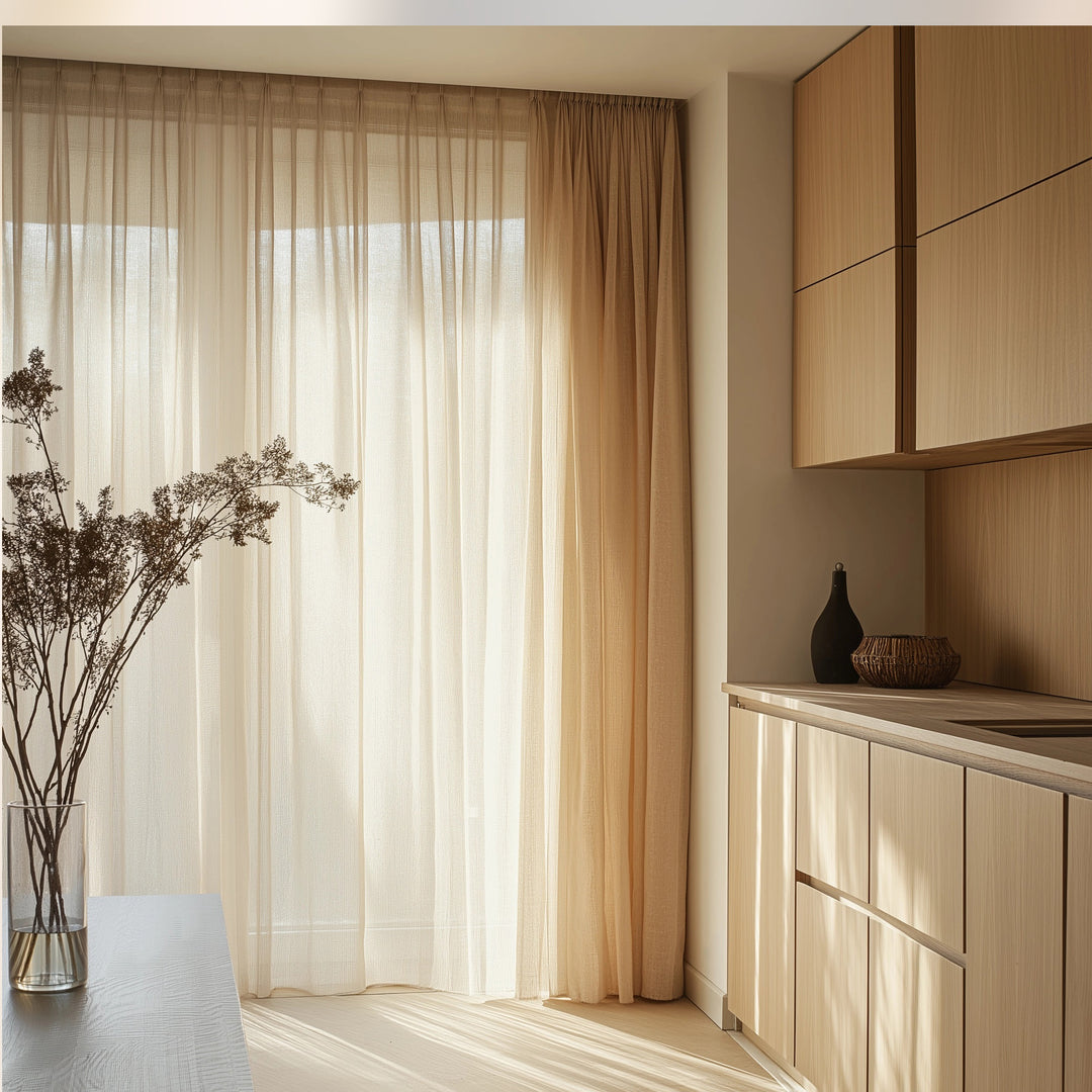 Curtains with Pleated Headers: Sheer Collection