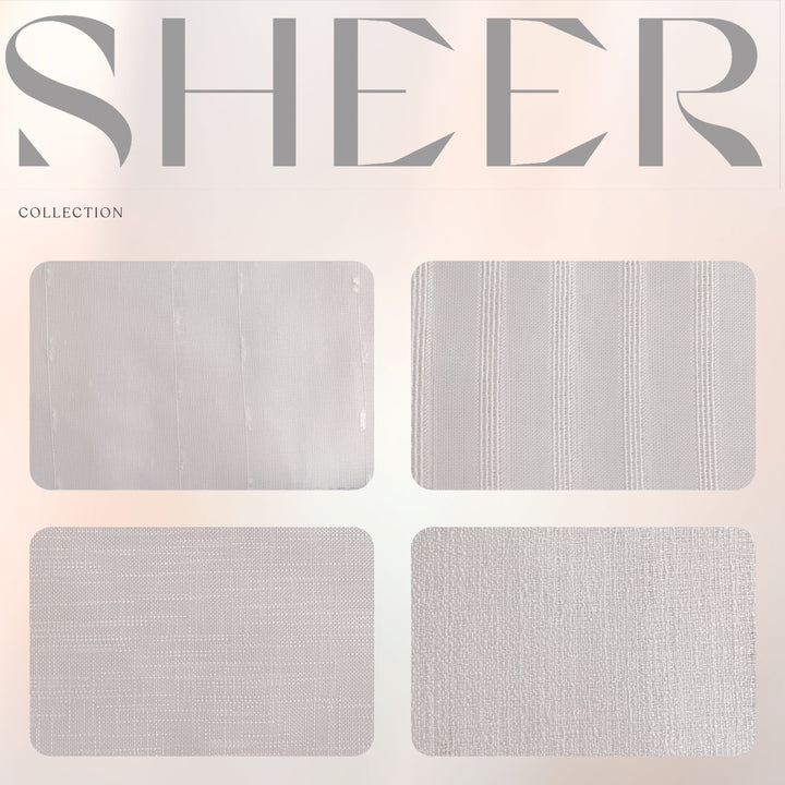 Curtains with Pleated Headers: Sheer Collection