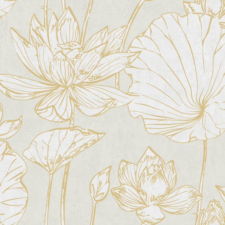 Lotus Floral Wallpaper